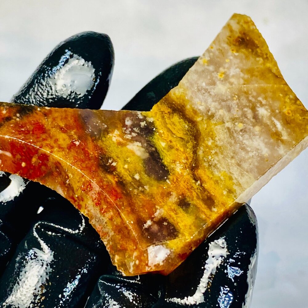Graveyard Plume Agate Jasper Slab Slice Stone Cab Cabbing Desert Rough - Picture 2 of 7